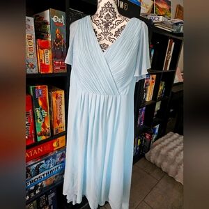 Ever Pretty Light Blue Midi Dress